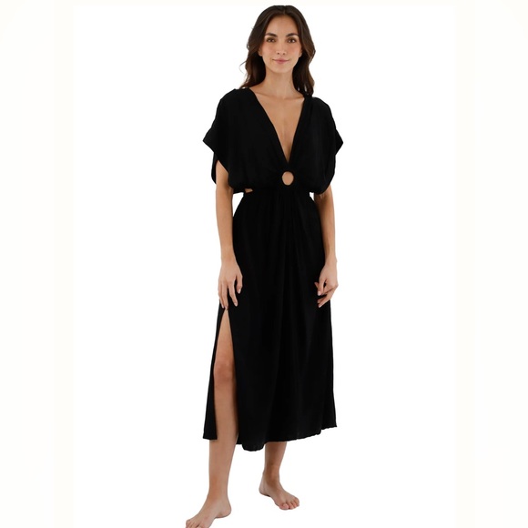 malai Dresses & Skirts - Malai Mirage Cover-Up Dress Black Small Beach Summer
